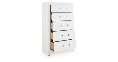 Maeling White Chest of Drawers by Ashley at Eve Furniture