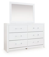 Maeling White Dresser and Mirror by Ashley at Eve Furniture