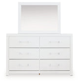 Maeling White Dresser and Mirror by Ashley at Eve Furniture