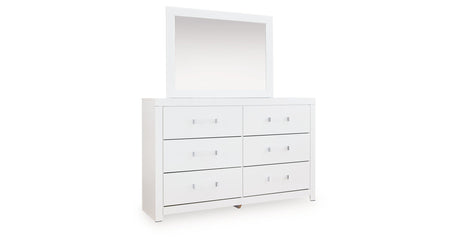 Maeling White Dresser and Mirror by Ashley at Eve Furniture