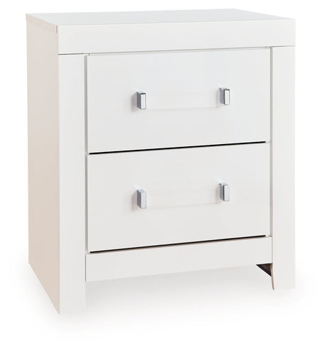 Maeling White Nightstand by Ashley at Eve Furniture