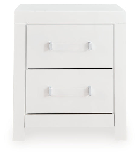 Maeling White Nightstand by Ashley at Eve Furniture