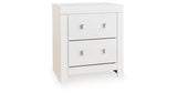 Maeling White Nightstand by Ashley at Eve Furniture