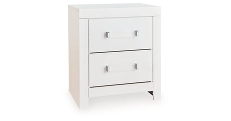 Maeling White Nightstand by Ashley at Eve Furniture