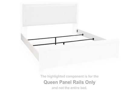Maeling White Queen Upholstered Panel Bed by Ashley at Eve Furniture