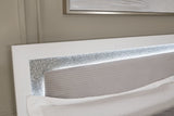 Maeling White Queen Upholstered Panel Bed by Ashley at Eve Furniture