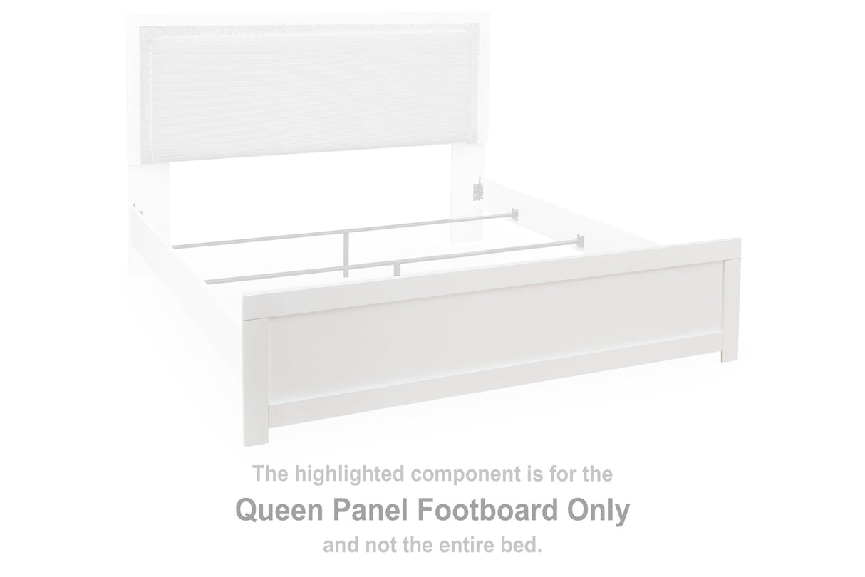 Maeling White Queen Upholstered Panel Bed by Ashley at Eve Furniture