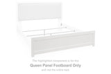 Maeling White Queen Upholstered Panel Bed by Ashley at Eve Furniture