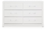 Maeling White Upholstered Panel Bedroom Set by Ashley at Eve Furniture