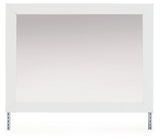 Maeling White Upholstered Panel Bedroom Set by Ashley at Eve Furniture