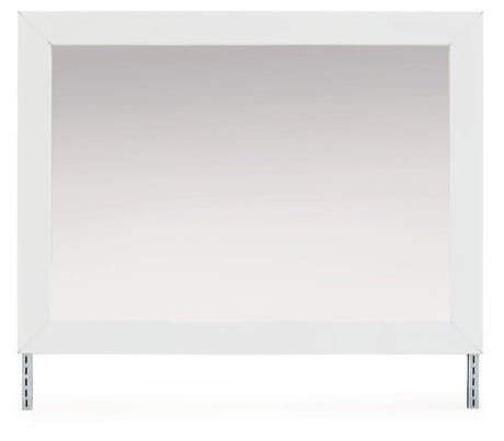 Maeling White Upholstered Panel Bedroom Set by Ashley at Eve Furniture
