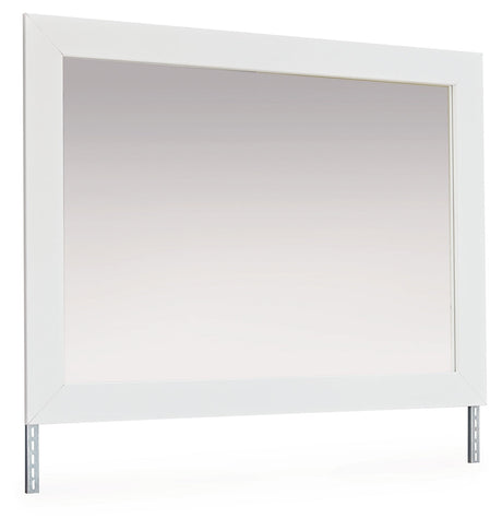 Maeling White Upholstered Panel Bedroom Set by Ashley at Eve Furniture