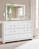 Maeling White Upholstered Panel Bedroom Set by Ashley at Eve Furniture