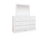 Maeling White Upholstered Panel Bedroom Set by Ashley at Eve Furniture
