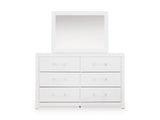 Maeling White Upholstered Panel Bedroom Set by Ashley at Eve Furniture