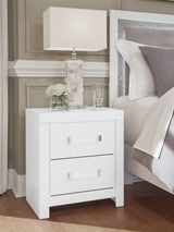 Maeling White Upholstered Panel Bedroom Set by Ashley at Eve Furniture