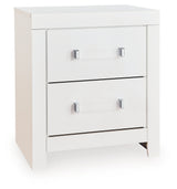 Maeling White Upholstered Panel Bedroom Set by Ashley at Eve Furniture