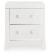 Maeling White Upholstered Panel Bedroom Set by Ashley at Eve Furniture