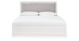 Maeling White Upholstered Panel Bedroom Set by Ashley at Eve Furniture