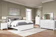 Maeling White Upholstered Panel Bedroom Set by Ashley at Eve Furniture