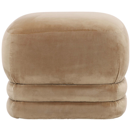 Maeva Ottoman, Hudson Camel by Dovetail at Eve Furniture