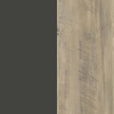 Maeve Grey/Antique Pine 2-Door Engineered Wood Accent Cabinet