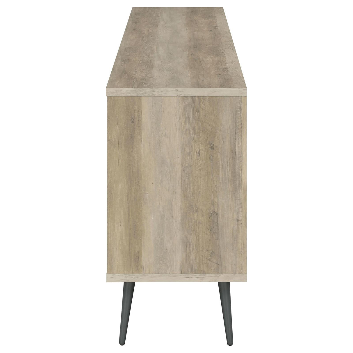 Maeve Grey/Antique Pine 2-Door Engineered Wood Accent Cabinet