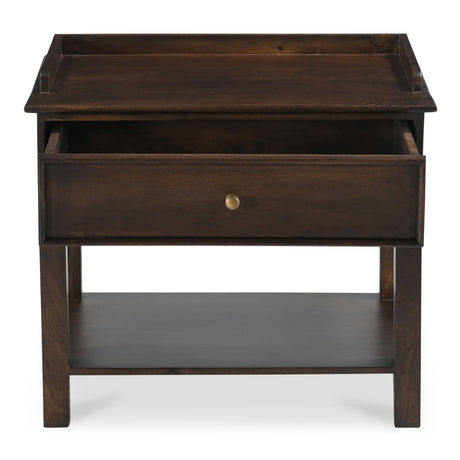 Maeve Dark Brown Nightstand by MOES at Eve Furniture