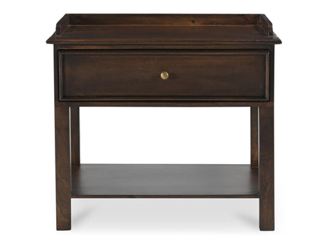Maeve Dark Brown Nightstand by MOES at Eve Furniture