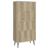 Maeve Distressed Pine 70-inch 3-shelf Bookcase with Drawers by Coaster at Eve Furniture