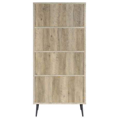 Maeve Distressed Pine 70-inch 3-shelf Bookcase with Drawers by Coaster at Eve Furniture