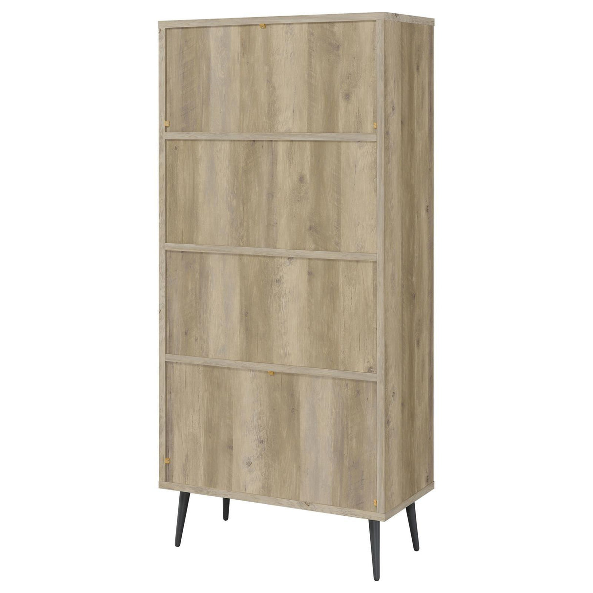 Maeve Distressed Pine 70-inch 3-shelf Bookcase with Drawers by Coaster at Eve Furniture