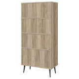 Maeve Distressed Pine 70-inch 3-shelf Bookcase with Drawers by Coaster at Eve Furniture
