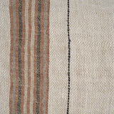 Maeve Lumbar Natural Linen w/ Orange Stripes Decorative Pillow Cover by Mercana at Eve Furniture