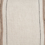Maeve Square Natural Linen w/ Orange Stripes Decorative Pillow Cover by Mercana at Eve Furniture