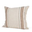 Maeve Square Natural Linen w/ Orange Stripes Decorative Pillow Cover by Mercana at Eve Furniture