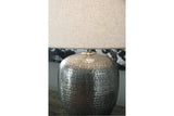 Magalie Antique Silver Finish Table Lamp by Ashley at Eve Furniture