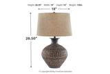Magan Antique Bronze Finish Table Lamp by Ashley at Eve Furniture