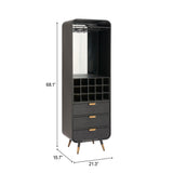 Magara Black Bar Cabinet by Zuomod at Eve Furniture
