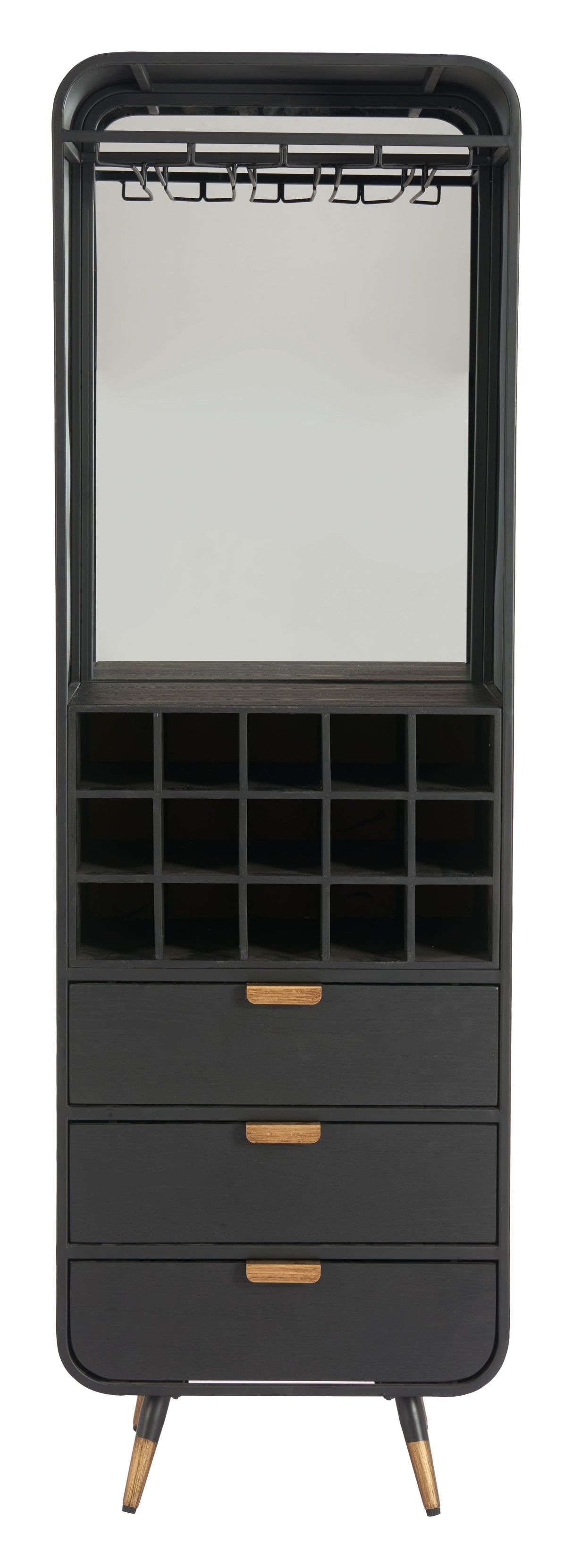 Magara Black Bar Cabinet by Zuomod at Eve Furniture