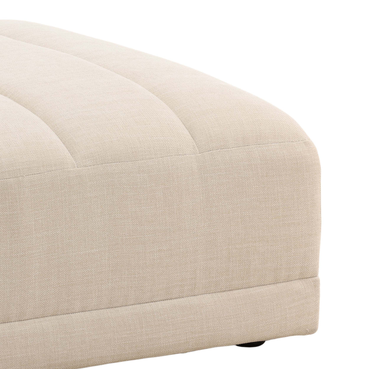 Magda Ottoman, Topanga Oat by Dovetail at Eve Furniture