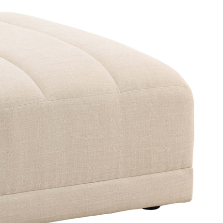 Magda Ottoman, Topanga Oat by Dovetail at Eve Furniture