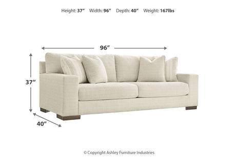 Maggie Birch Sofa, Chair and Ottoman by Ashley at Eve Furniture