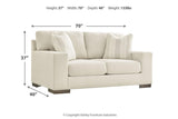 Maggie Birch Sofa, Loveseat and Ottoman by Ashley at Eve Furniture