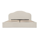 Maggie Cream King Storage Bed by Moe's Home at Eve Furniture