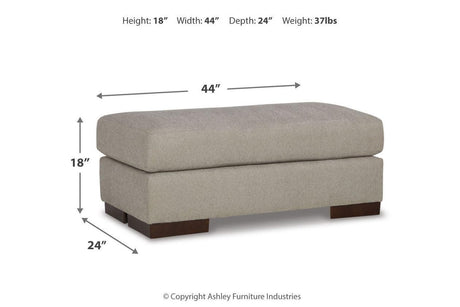 Maggie Flax Oversized Chair and Ottoman by Ashley at Eve Furniture