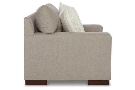 Maggie Flax Oversized Chair and Ottoman by Ashley at Eve Furniture