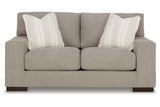 Maggie Flax Sofa, Loveseat, Oversized Chair and Ottoman by Ashley at Eve Furniture