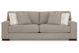 Maggie Flax Sofa, Loveseat, Oversized Chair and Ottoman by Ashley at Eve Furniture