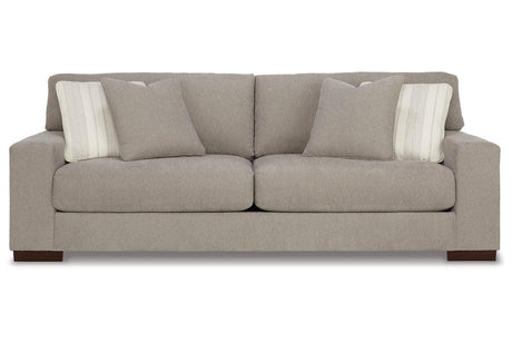 Maggie Flax Sofa, Loveseat, Oversized Chair and Ottoman by Ashley at Eve Furniture